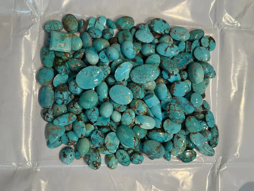 Neyshabur Turquoise Mixed Cabochons