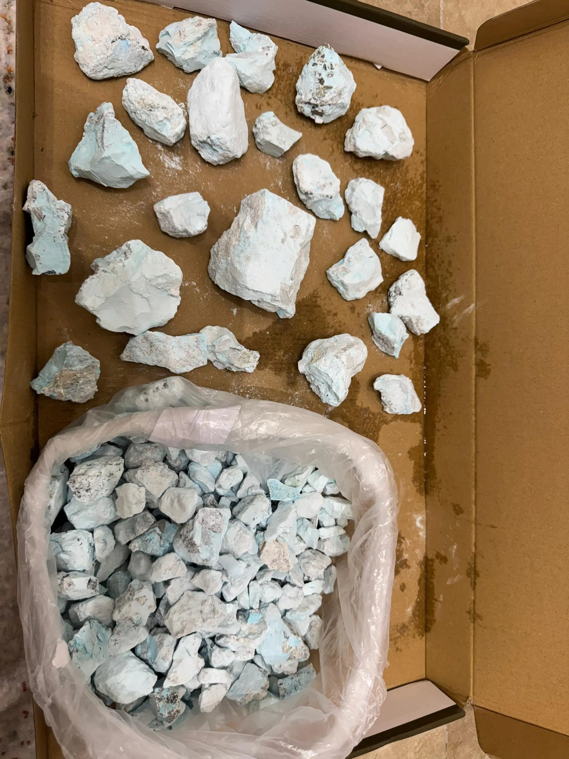 Kaman turquoise natural color from Iran